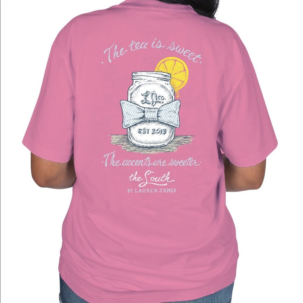 NWT Lauren James Accents are Sweeter Sweet Tee, XS